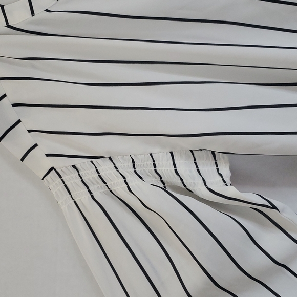 Alfani long sleeve striped blouse size small - Picture 3 of 11
